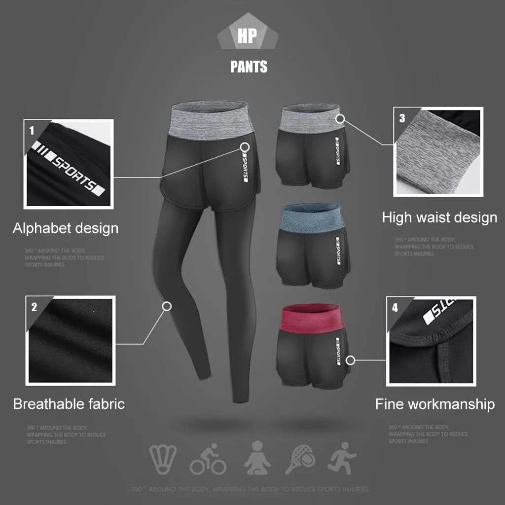 5 Piece Ladies Jogging Sets Sports Suit Yoga Wear Gym Fitness Outdoor Running Training Workout Quick Dry Set