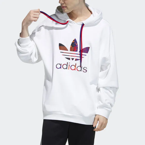 adidas originals Cny 2 Logo Drawstring Sports White Sweatshirt, white