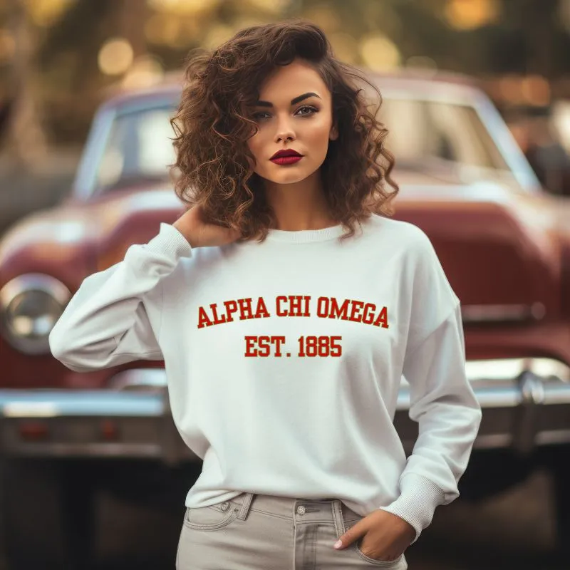 Alpha Chi Omega Sorority Pullover Sweatshirt