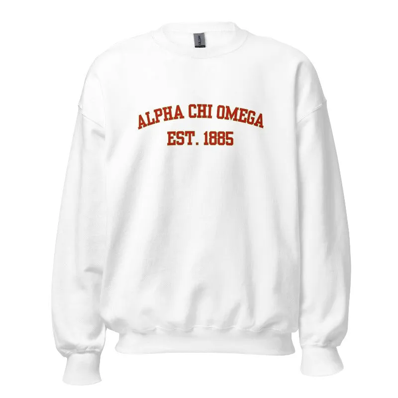 Alpha Chi Omega Sorority Pullover Sweatshirt