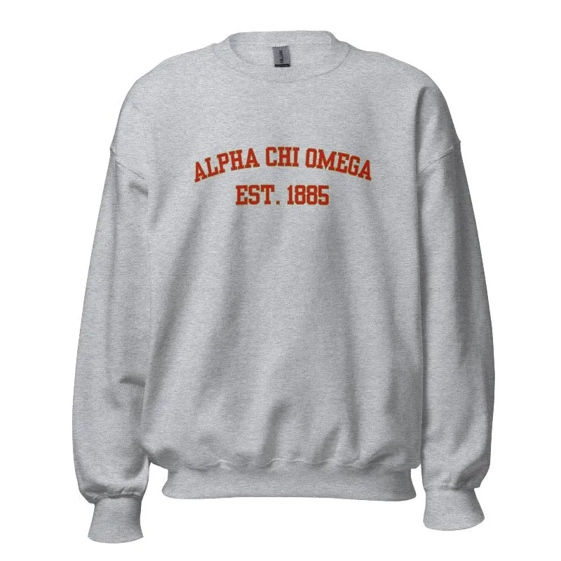 Alpha Chi Omega Sorority Pullover Sweatshirt