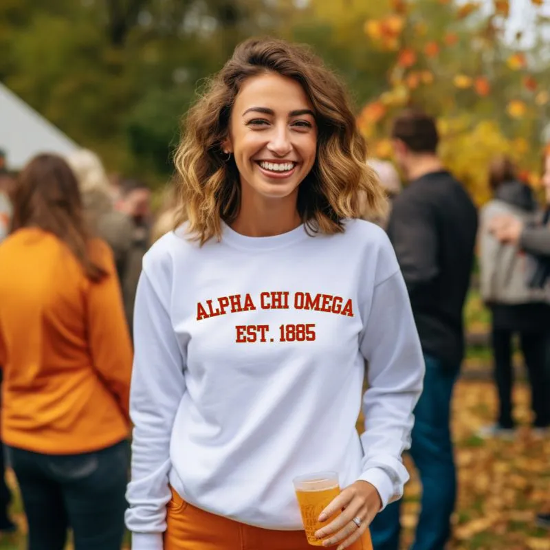 Alpha Chi Omega Sorority Pullover Sweatshirt