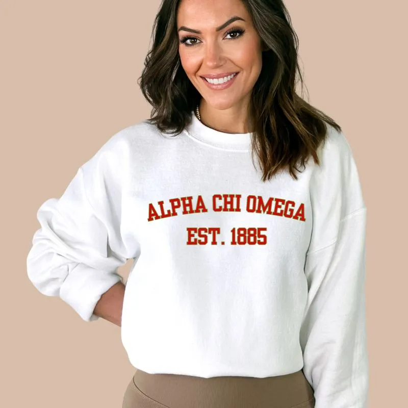 Alpha Chi Omega Sorority Pullover Sweatshirt