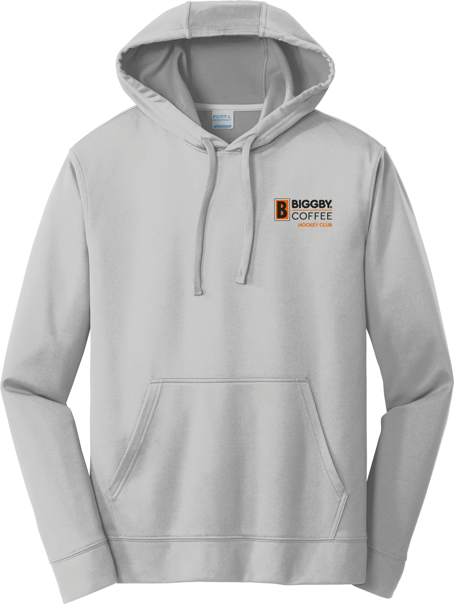 Biggby Coffee Hockey Club Performance Fleece Pullover Hooded Sweatshirt