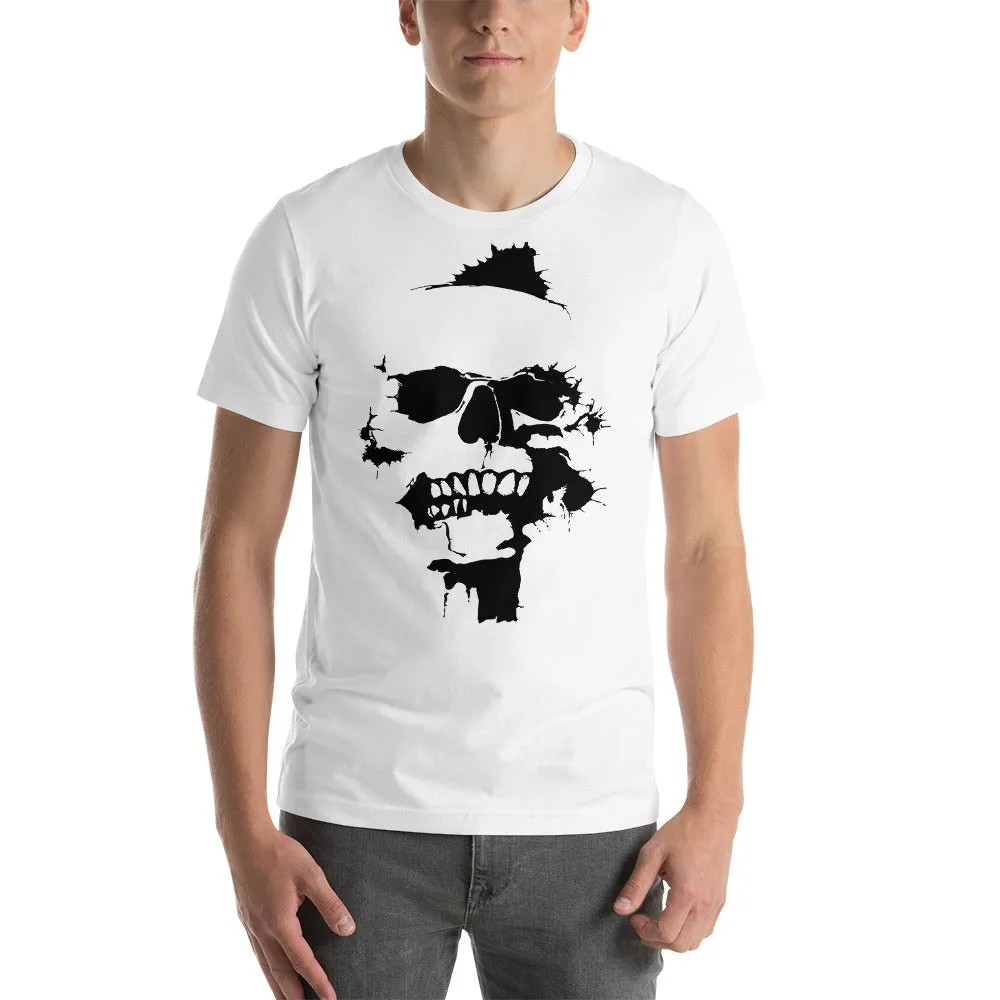 Biker Bred Men's Skull T-Shirt - Short-Sleeve Motorcycle T-Shirt