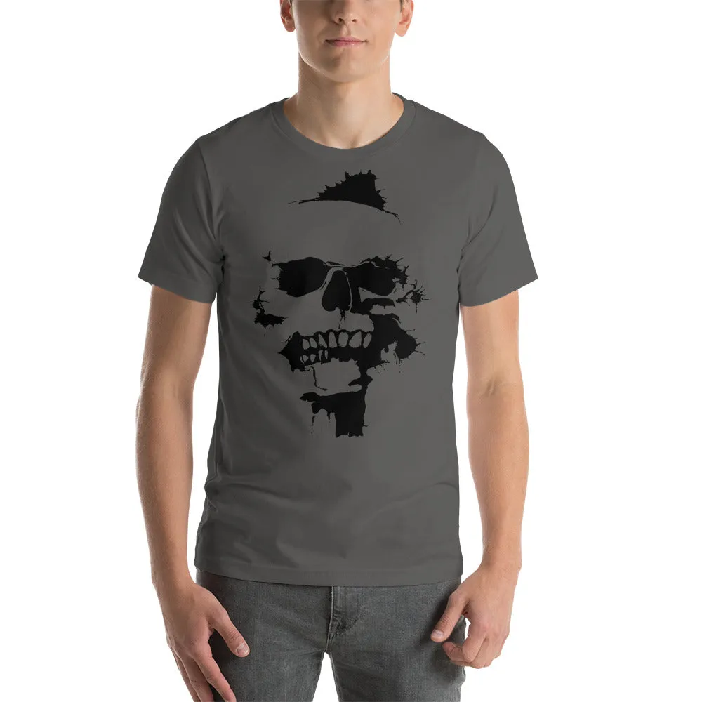 Biker Bred Men's Skull T-Shirt - Short-Sleeve Motorcycle T-Shirt