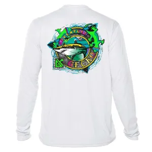 Gecko Adventure Shark Sun Shirt - UPF50 Gecko Hawaii Graphic Tee