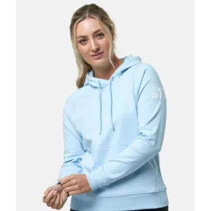 Gym Coffee Womens Chill Pullover Hoodie Baby Blue