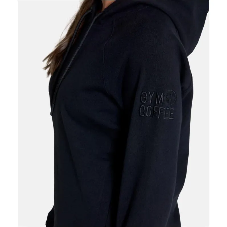 Gym Coffee Womens Essential Pullover Hoodie Black