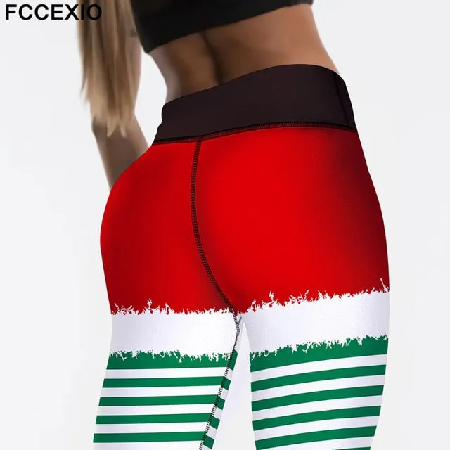 Happy Christmas Santa Leggings