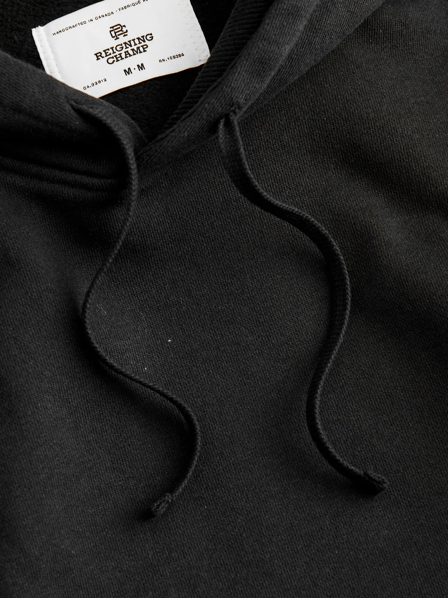 Heavyweight Fleece Relaxed Pullover Hoodie in Black