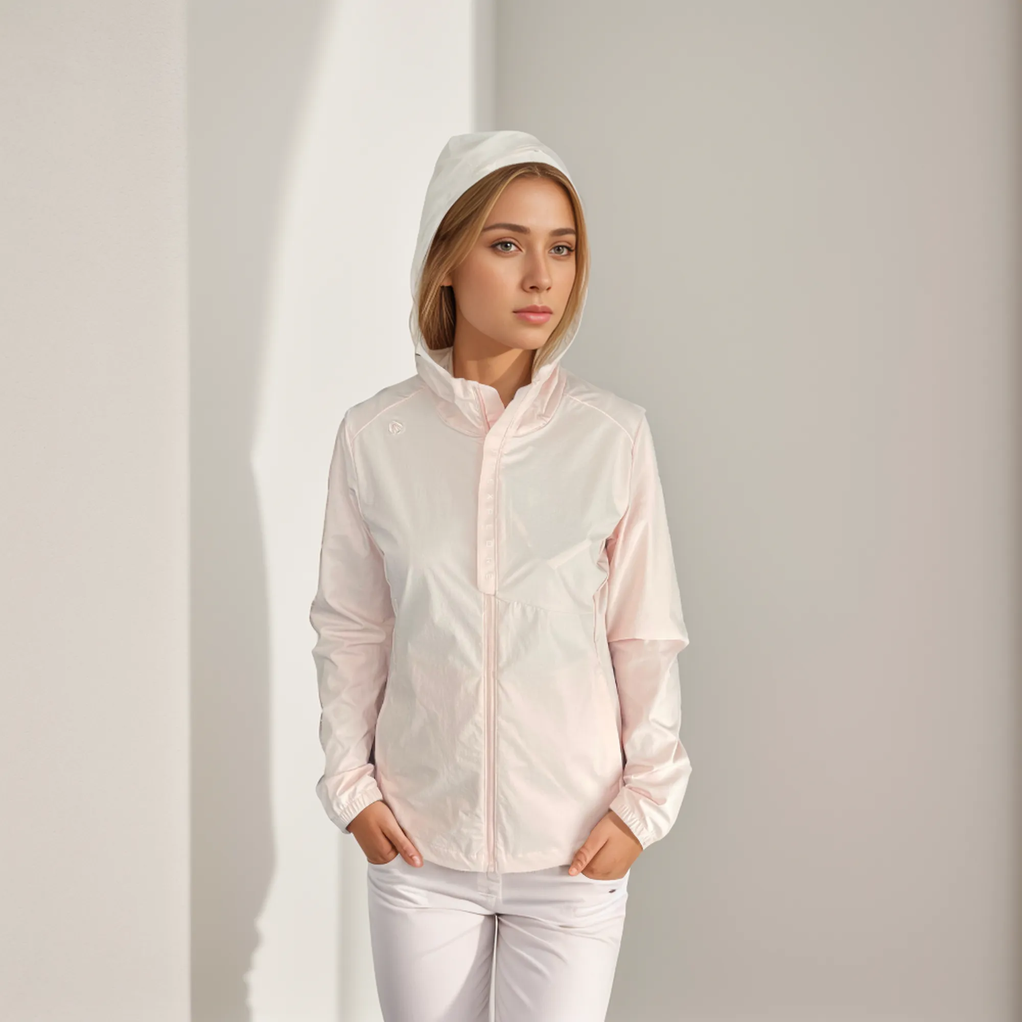 Humtto Lightweight women's waterresistant sports jacket.