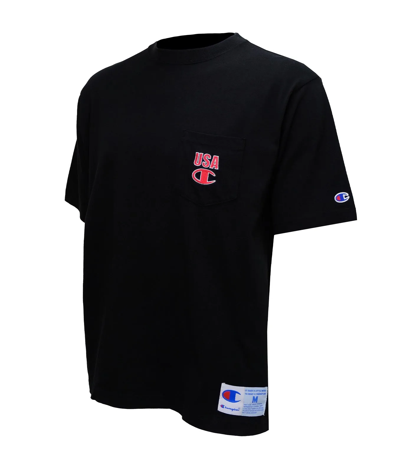 Japan Line Short Sleeve Pocket T-Shirt Black