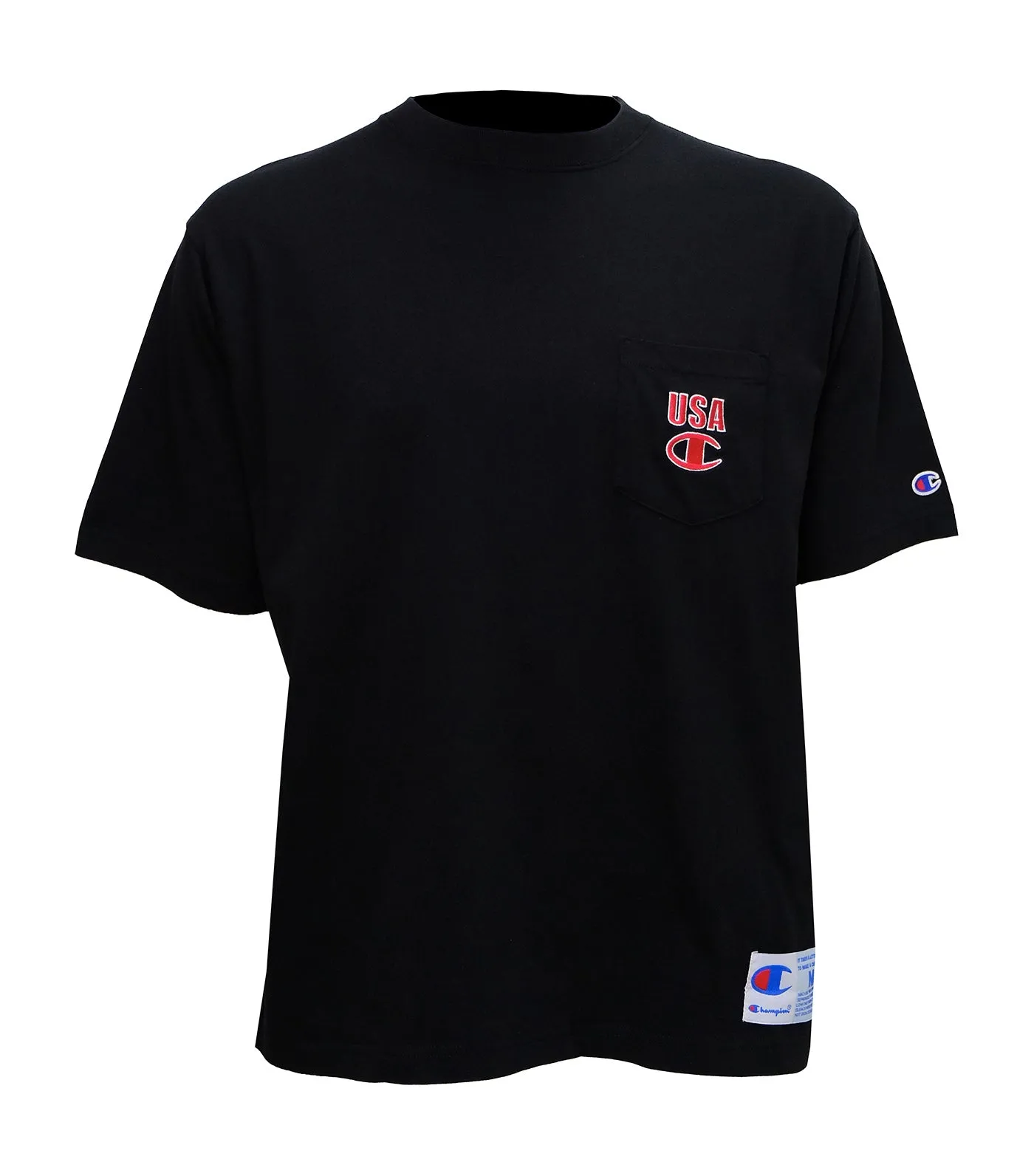 Japan Line Short Sleeve Pocket T-Shirt Black