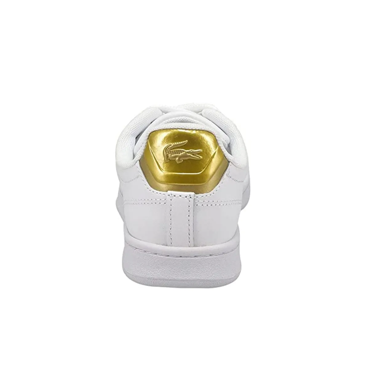 LACOSTE 7-45SFA0055216 CARNABY PRO 123 WMN'S (Medium) White/Gold Leather & Synthetic Lifestyle Shoes