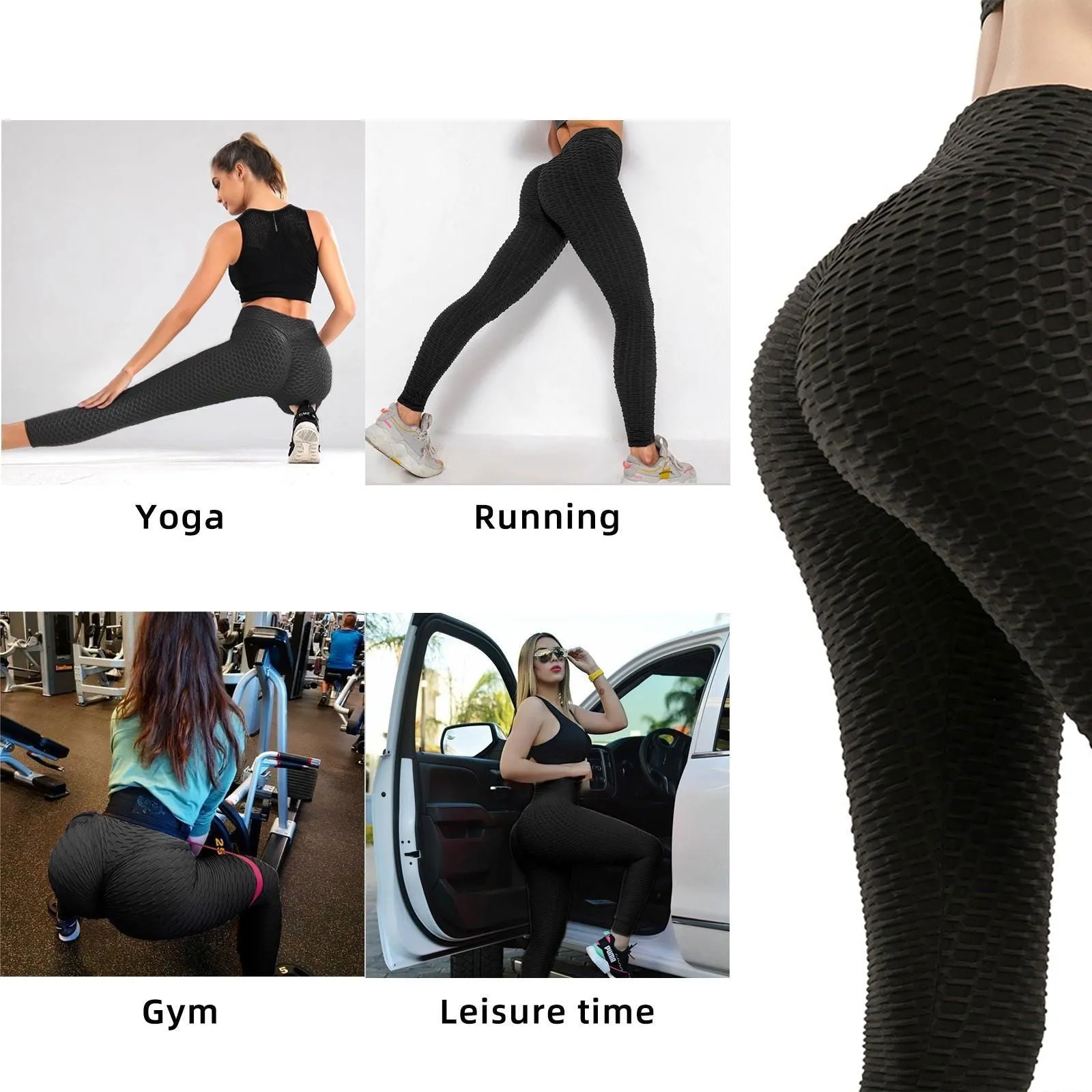 LovelyRLovely Women TIK Tok Bubble Textured Leggings