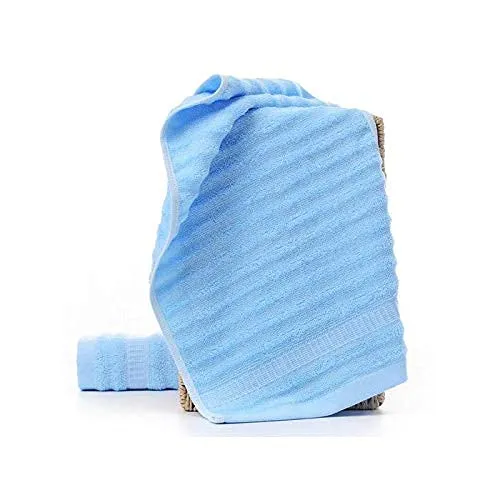 Mush Bamboo Hand Towels Set of 2 | 100% Bamboo Gym Towel for Men/Women Workout | Ultra Soft, Absorbent & Quick Dry Towel for Gym, Travel, Sports and Yoga | 40 x 60 cms | 600 GSM (Sky Blue)