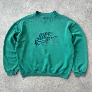 Nike RARE 1990s ‘sports and fitness’ heavyweight embroidered sweatshirt (M)