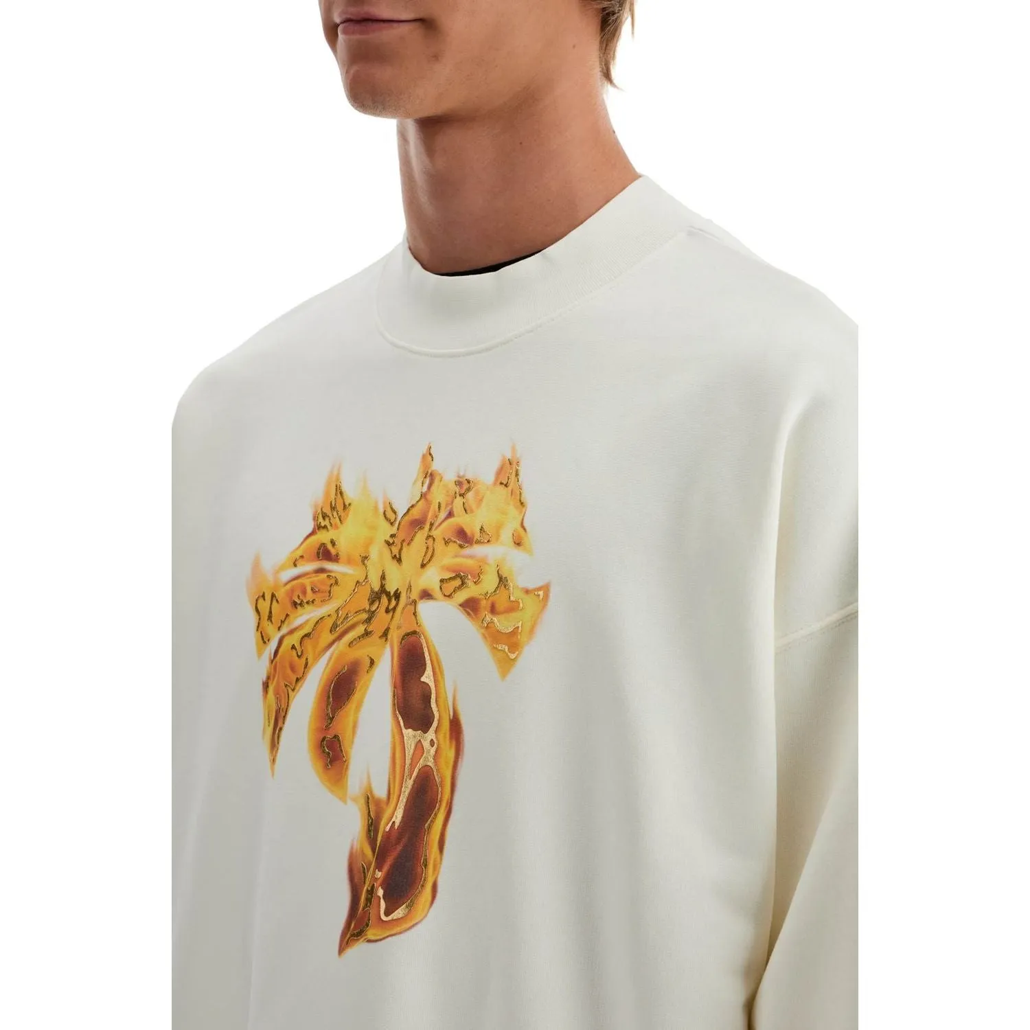 Palm Angels 'burning palm oversized sweat