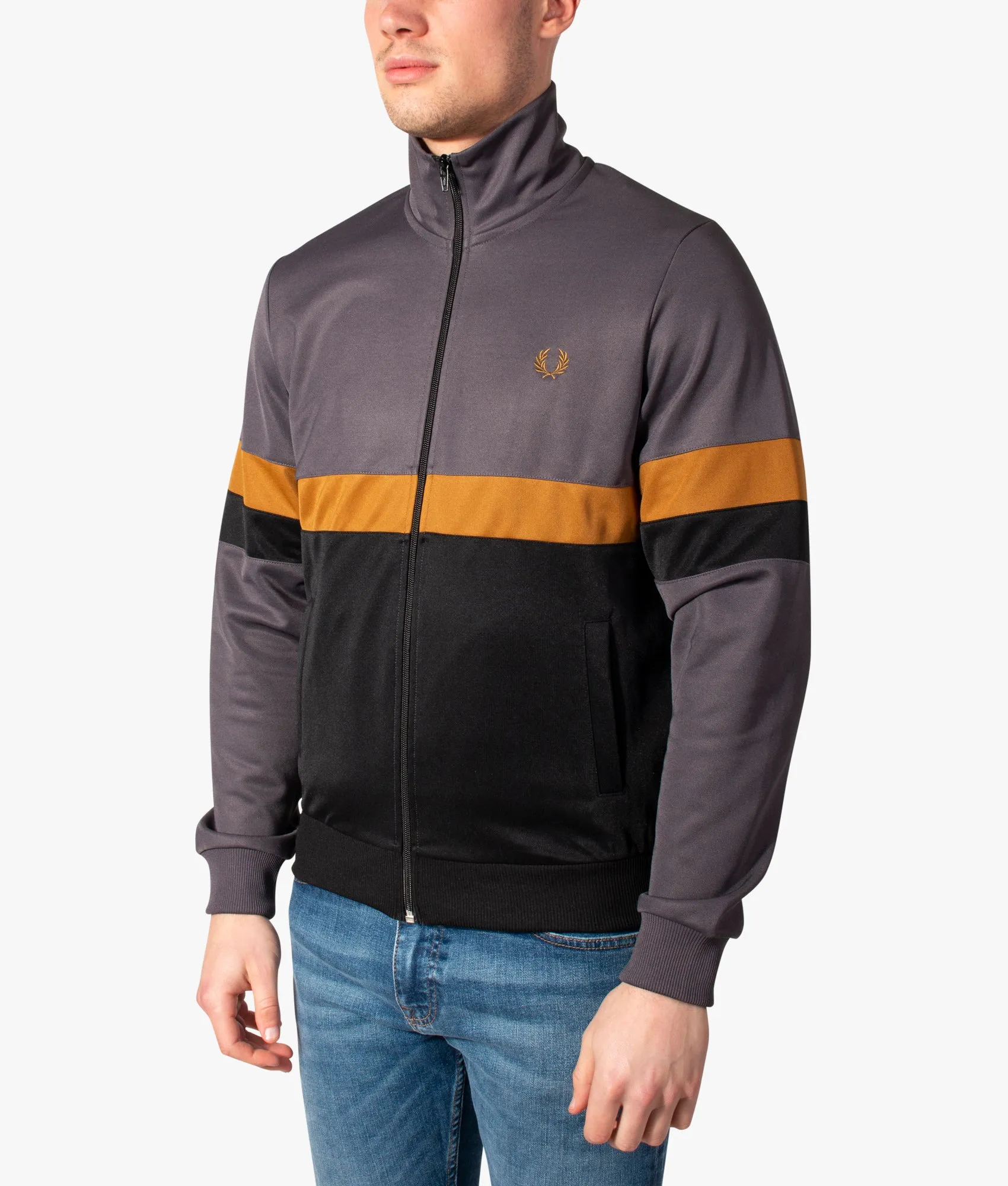 Panelled Track Top