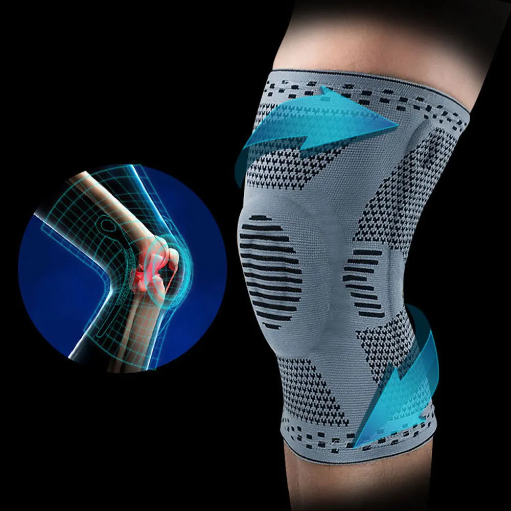 Professional Compression Knee Brace Support Protector For Arthritis Relief, Joint Pain, ACL MCL Meniscus Tear Post Surgery