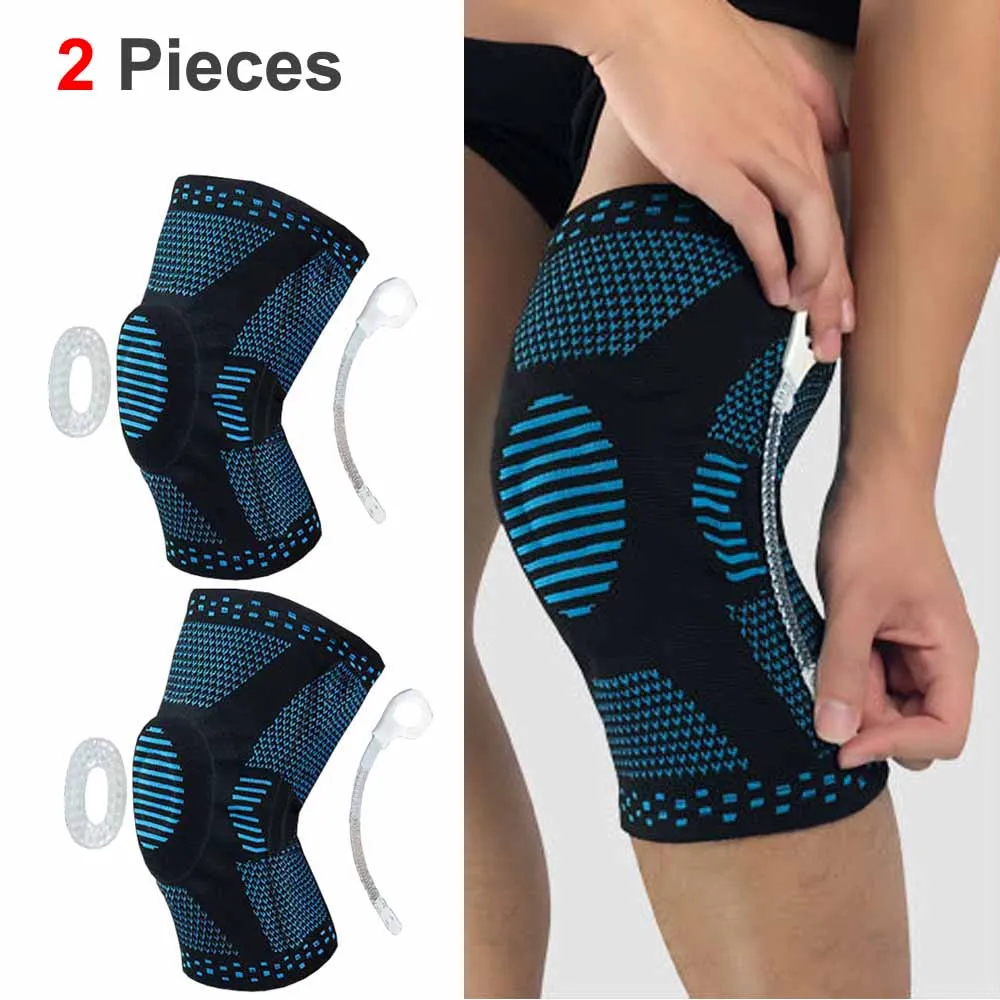 Professional Compression Knee Brace Support Protector For Arthritis Relief, Joint Pain, ACL MCL Meniscus Tear Post Surgery