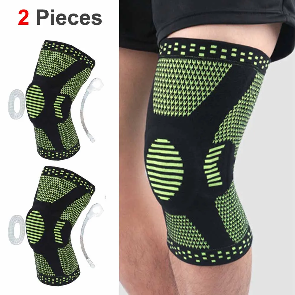 Professional Compression Knee Brace Support Protector For Arthritis Relief, Joint Pain, ACL MCL Meniscus Tear Post Surgery