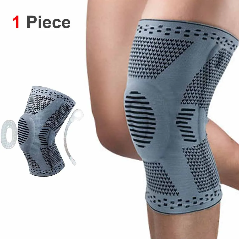 Professional Compression Knee Brace Support Protector For Arthritis Relief, Joint Pain, ACL MCL Meniscus Tear Post Surgery