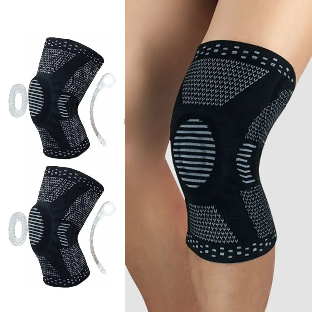 Professional Compression Knee Brace Support Protector For Arthritis Relief, Joint Pain, ACL MCL Meniscus Tear Post Surgery