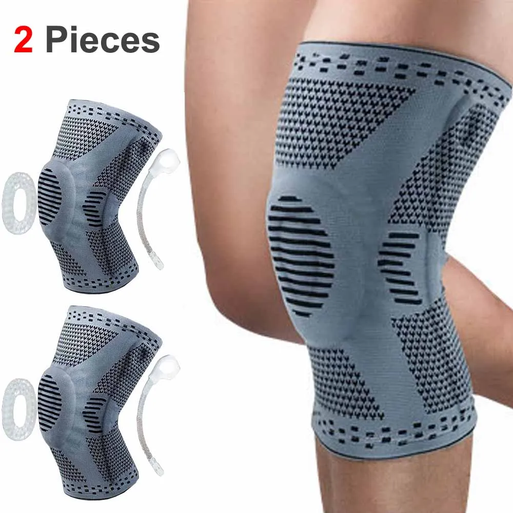 Professional Compression Knee Brace Support Protector For Arthritis Relief, Joint Pain, ACL MCL Meniscus Tear Post Surgery