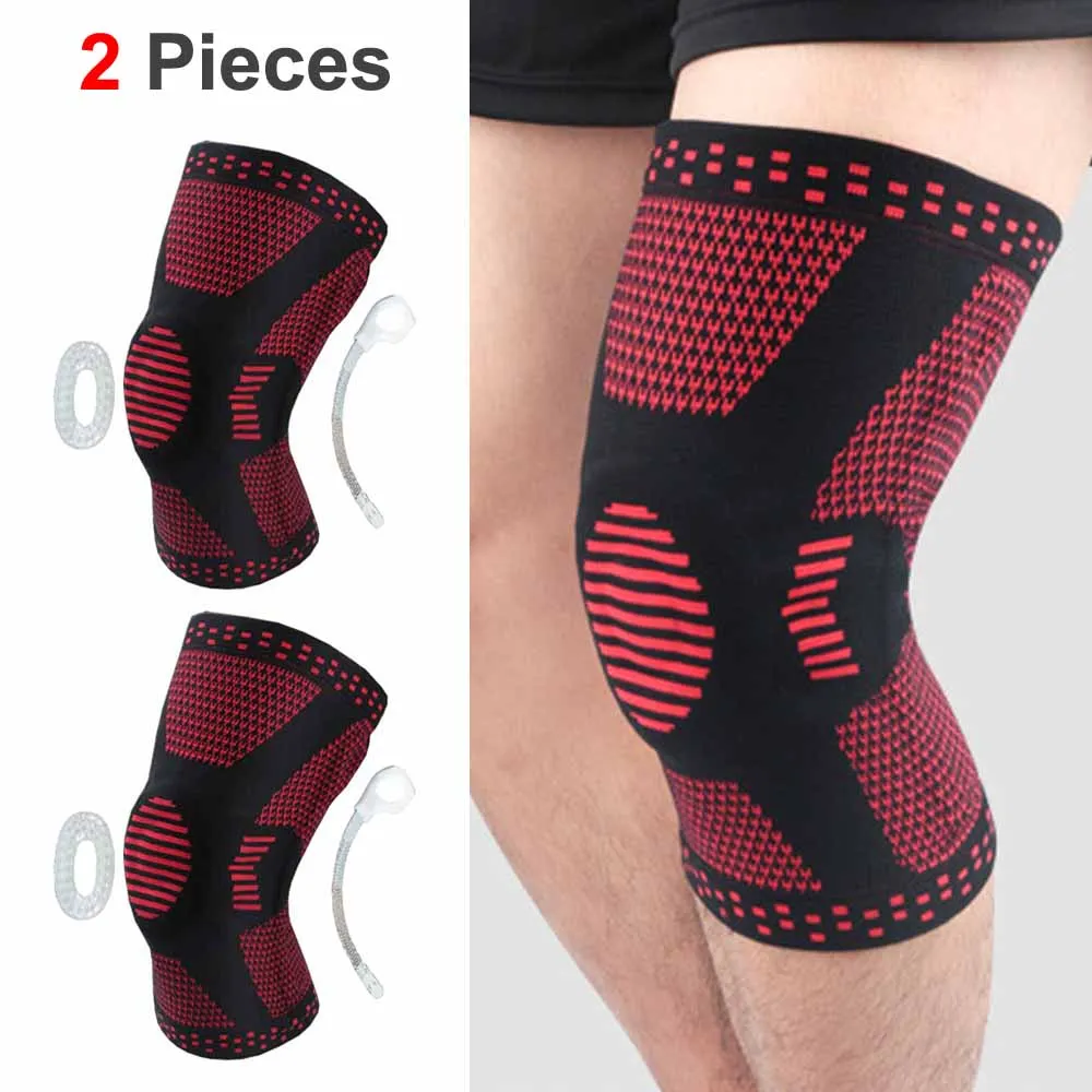 Professional Compression Knee Brace Support Protector For Arthritis Relief, Joint Pain, ACL MCL Meniscus Tear Post Surgery