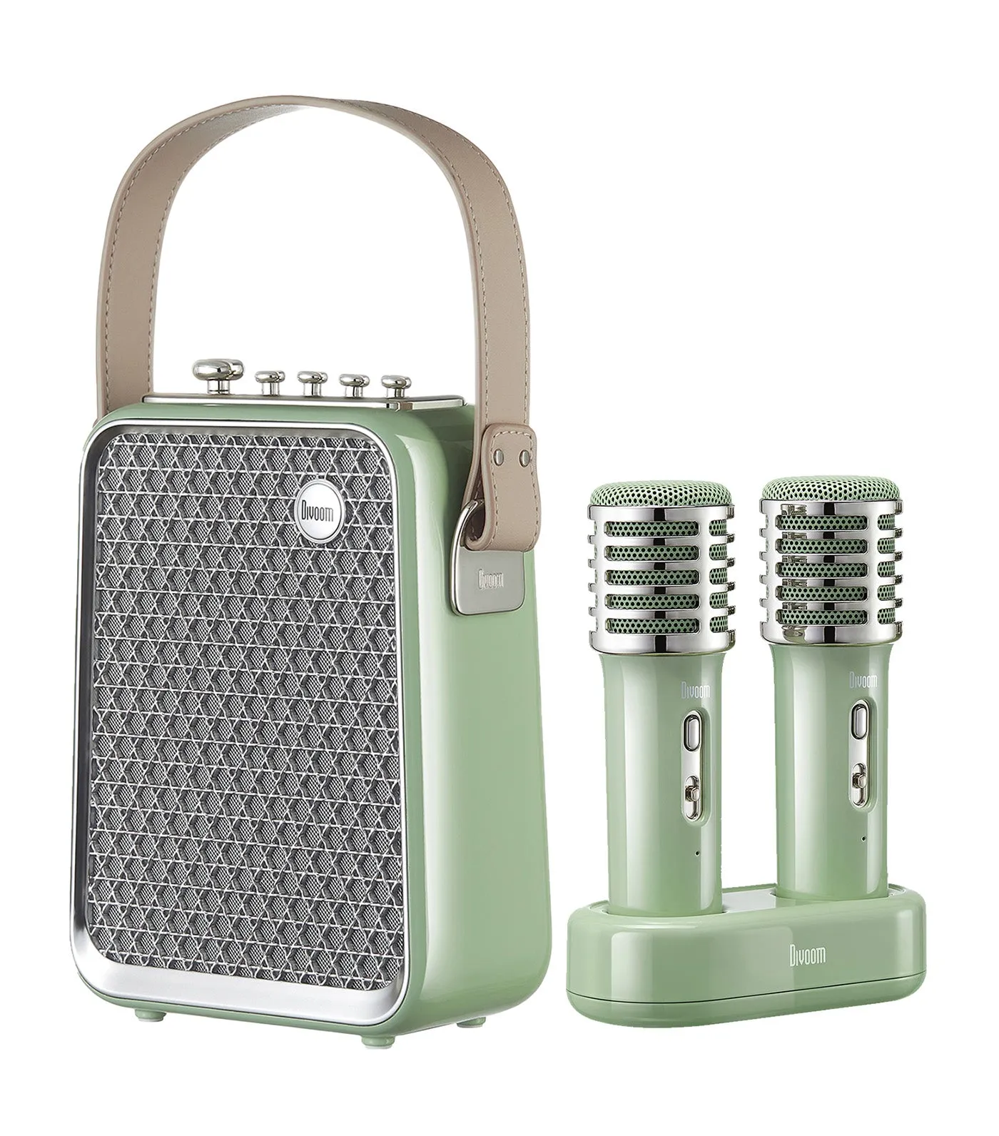 Songbird HQ Portable Speakers with Microphone Green