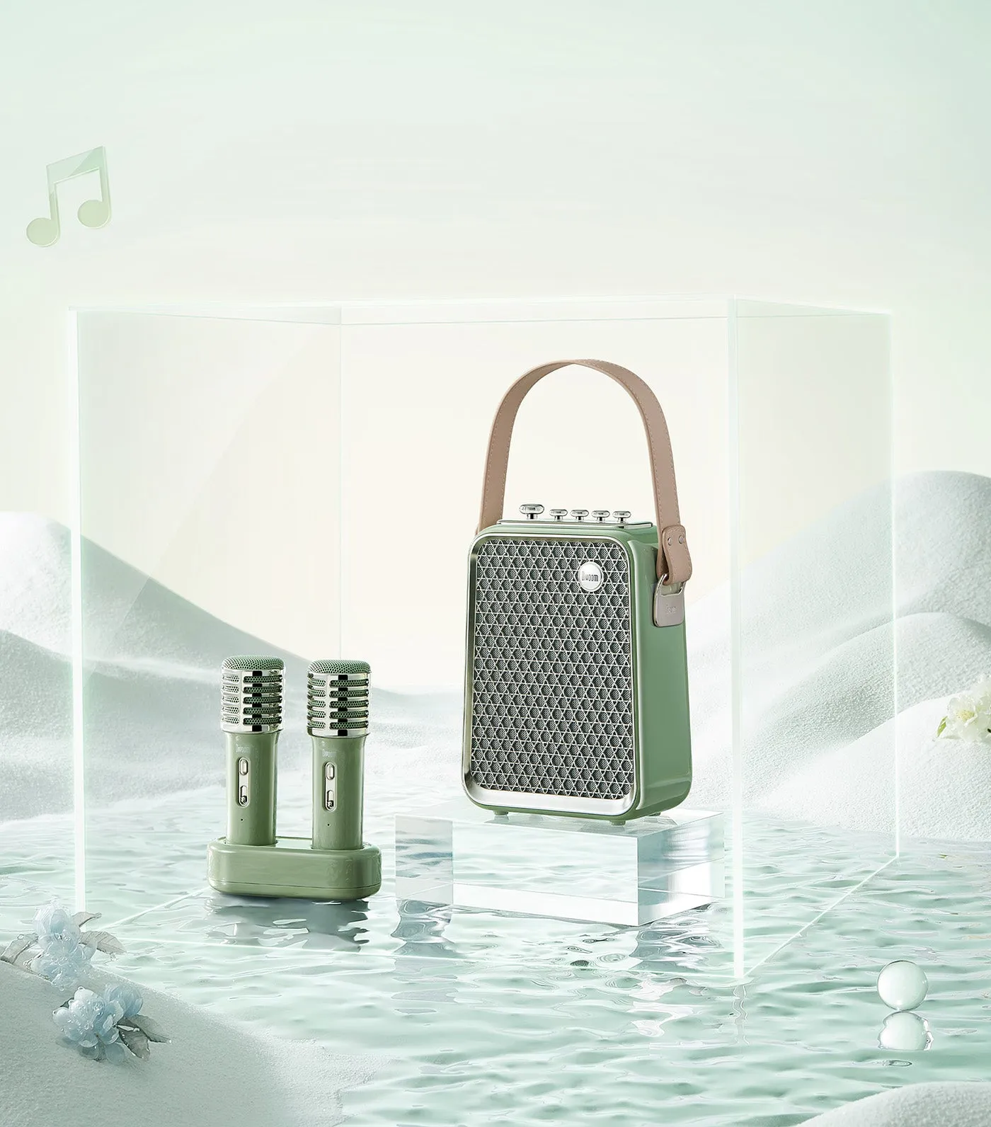 Songbird HQ Portable Speakers with Microphone Green