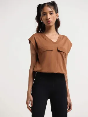 Studiofit Rust Cotton Top