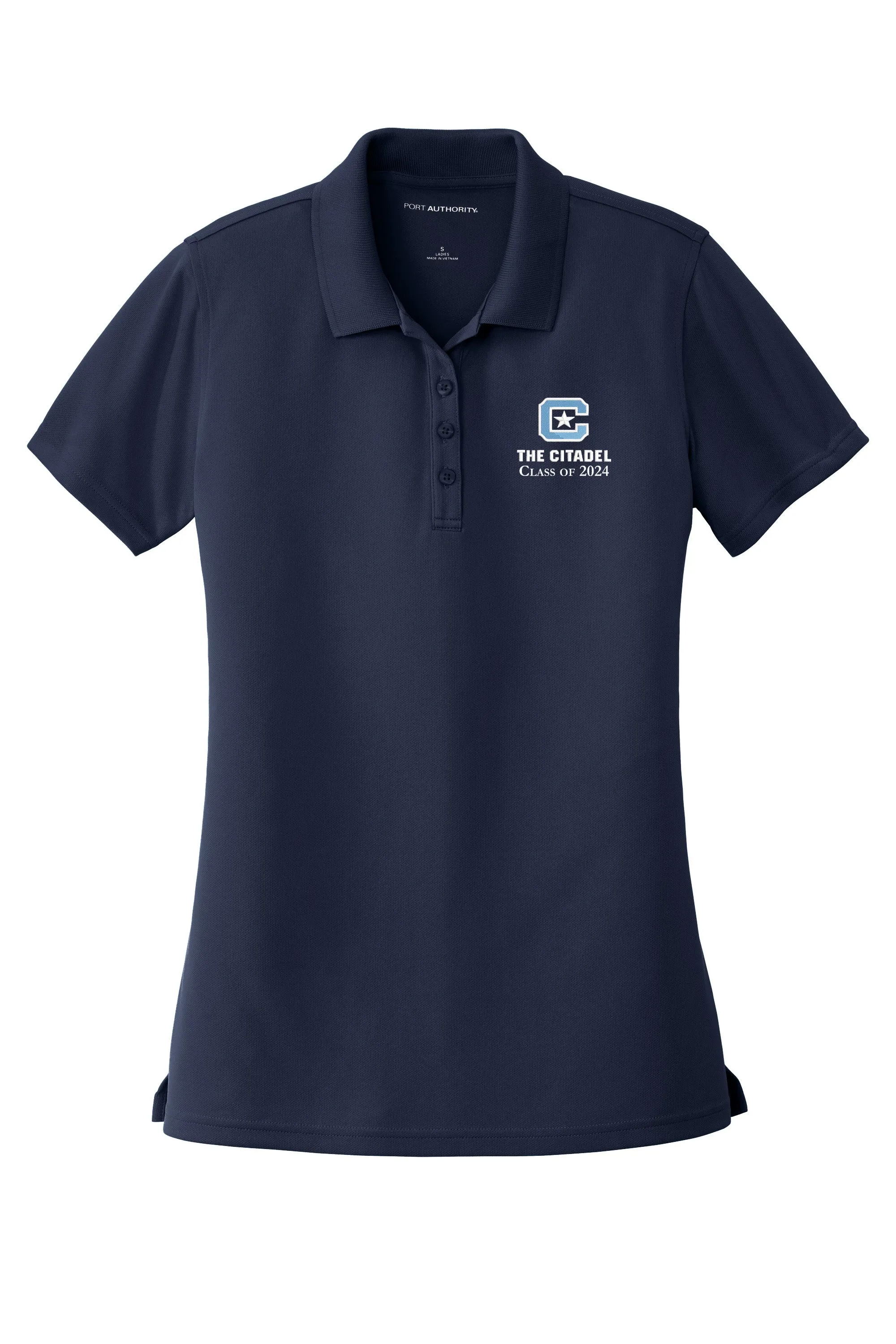 The Citadel, C Star, Class of 2024, Port Authority® Ladies Dry Zone® UV Micro-Mesh Polo Shirt