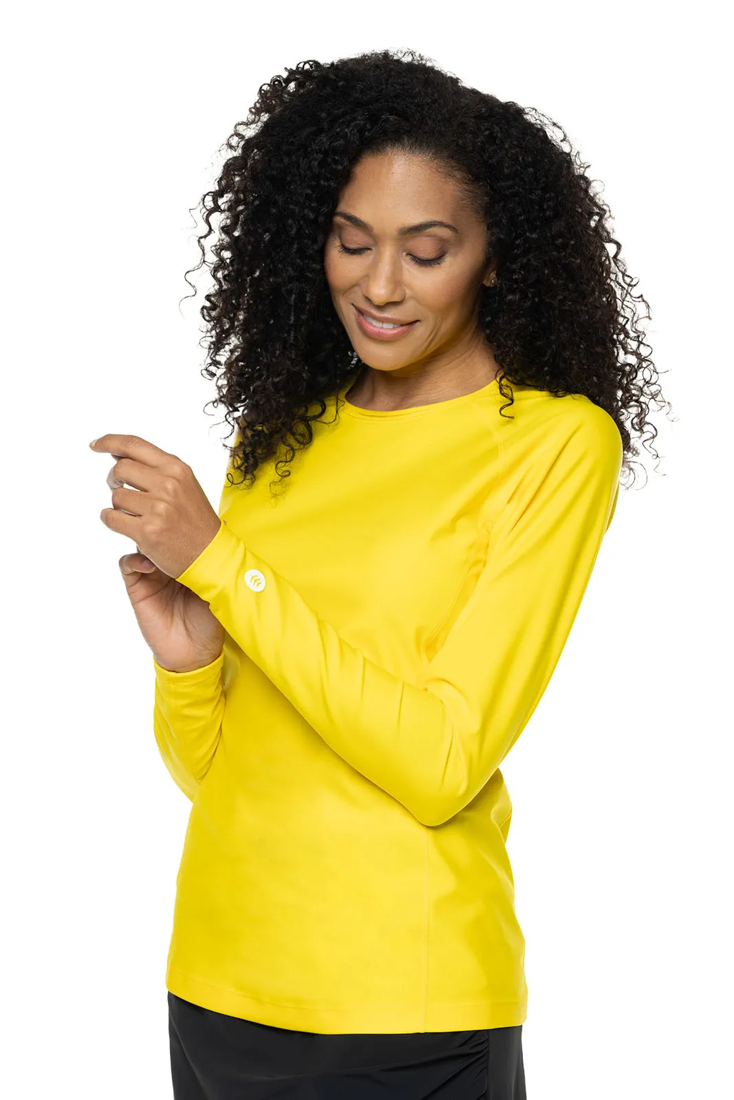 Women's Hightide Long Sleeve Swim Shirt  |  Bold Yellow