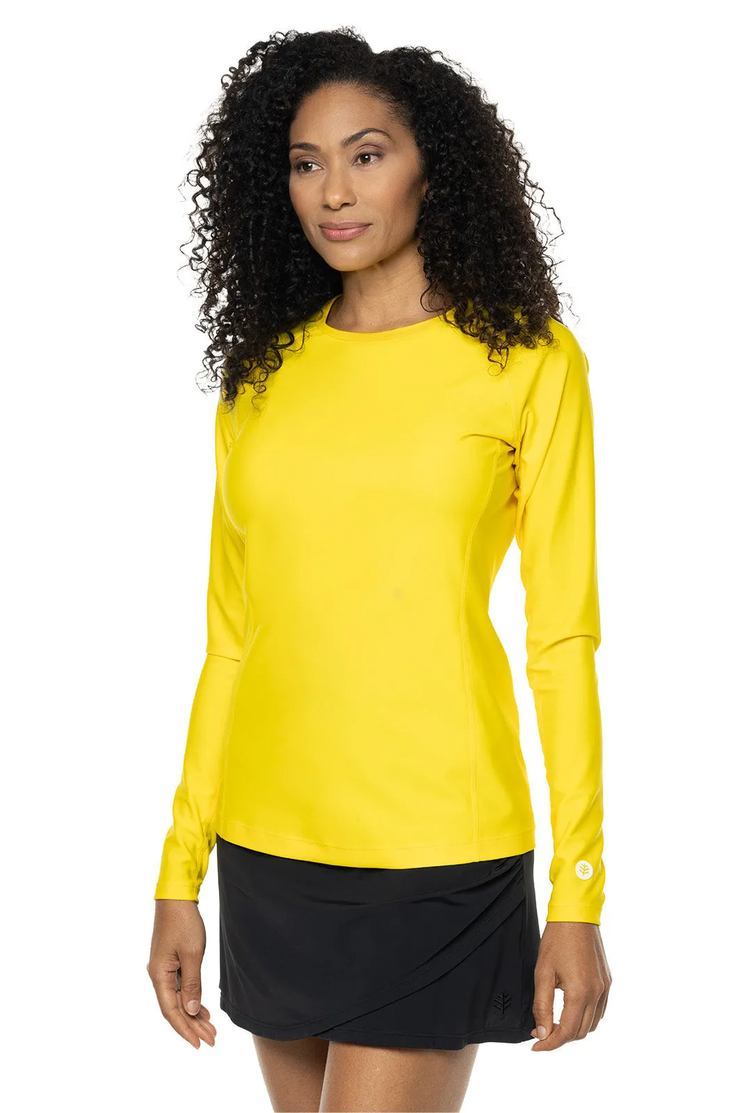 Women's Hightide Long Sleeve Swim Shirt  |  Bold Yellow