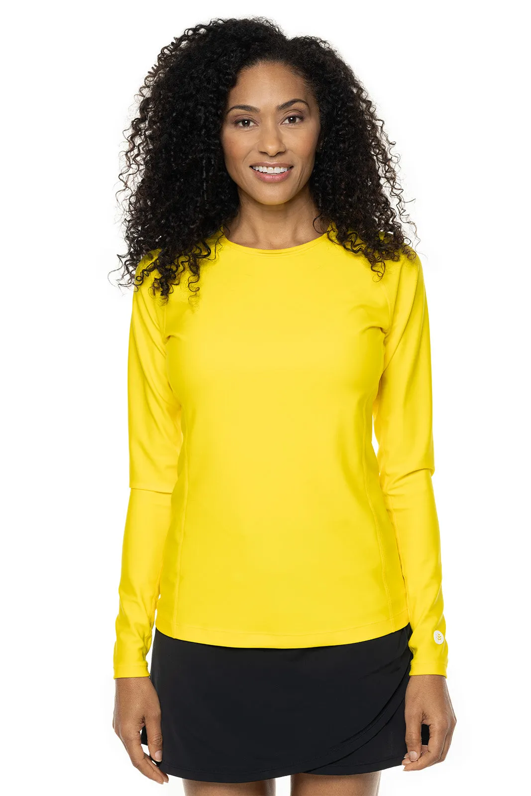 Women's Hightide Long Sleeve Swim Shirt  |  Bold Yellow