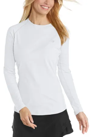 Women's Hightide Long Sleeve Swim Shirt  |  White