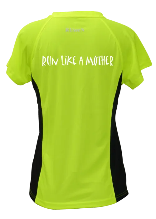 Women's Reflective Short Sleeve Shirt - Run Like a Mother