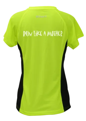 Women's Reflective Short Sleeve Shirt - Run Like a Mother