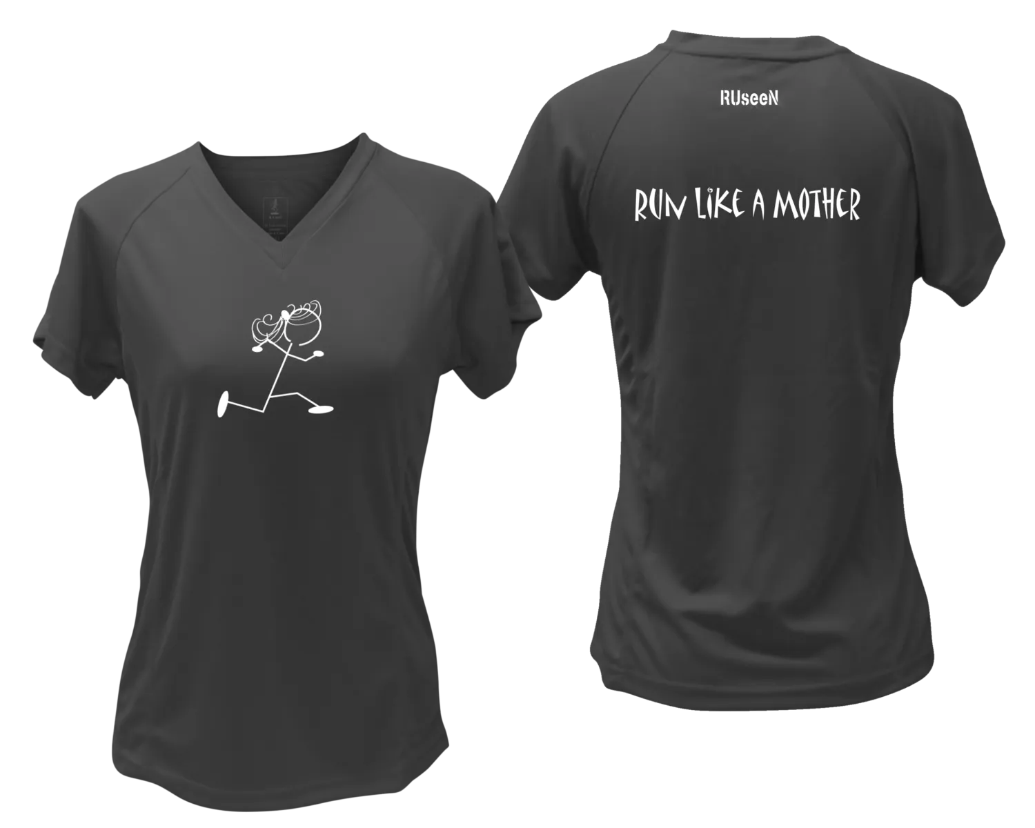 Women's Reflective Short Sleeve Shirt - Run Like a Mother