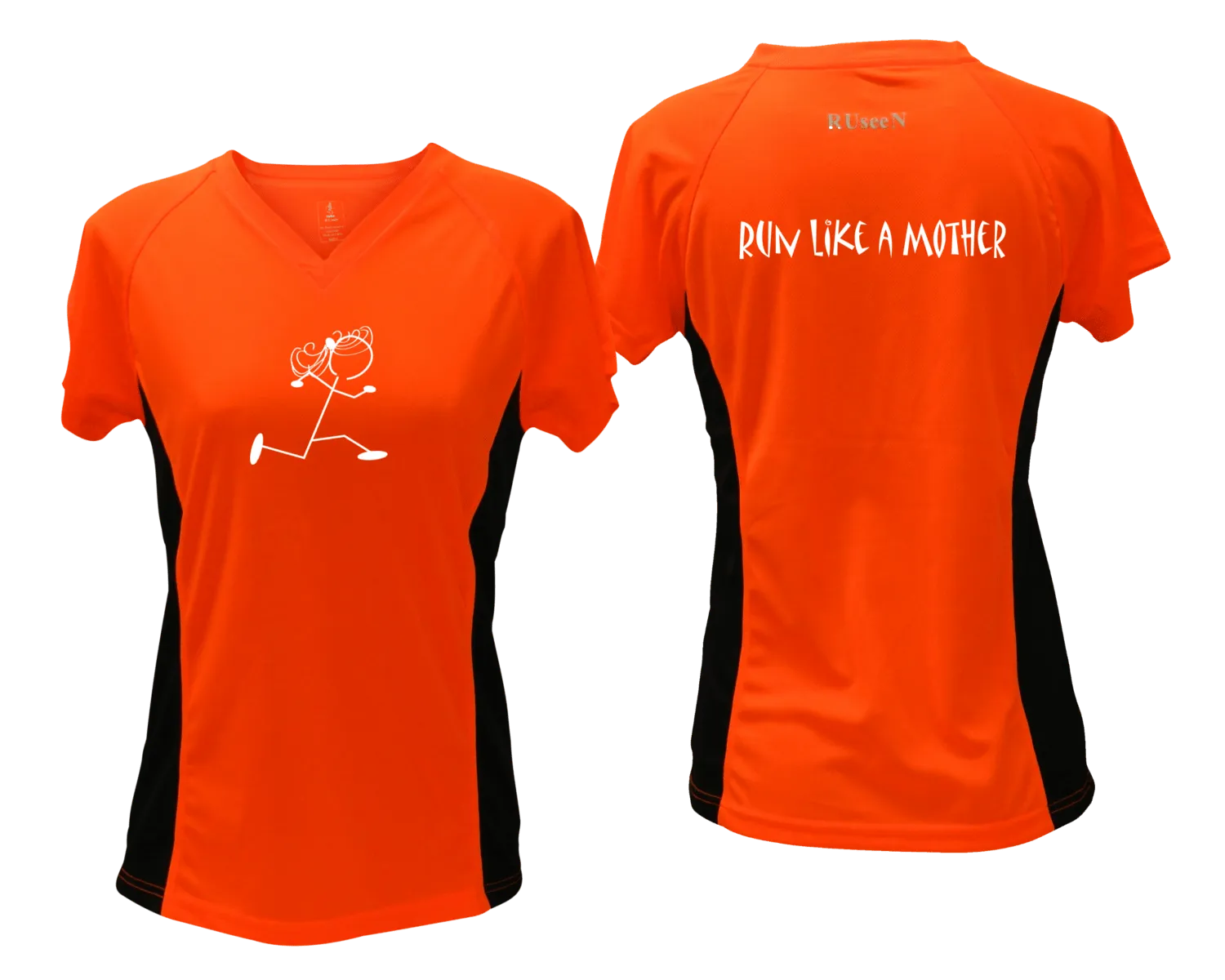 Women's Reflective Short Sleeve Shirt - Run Like a Mother