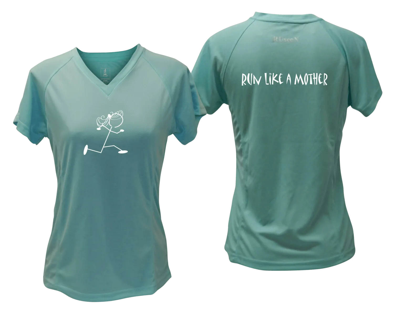 Women's Reflective Short Sleeve Shirt - Run Like a Mother