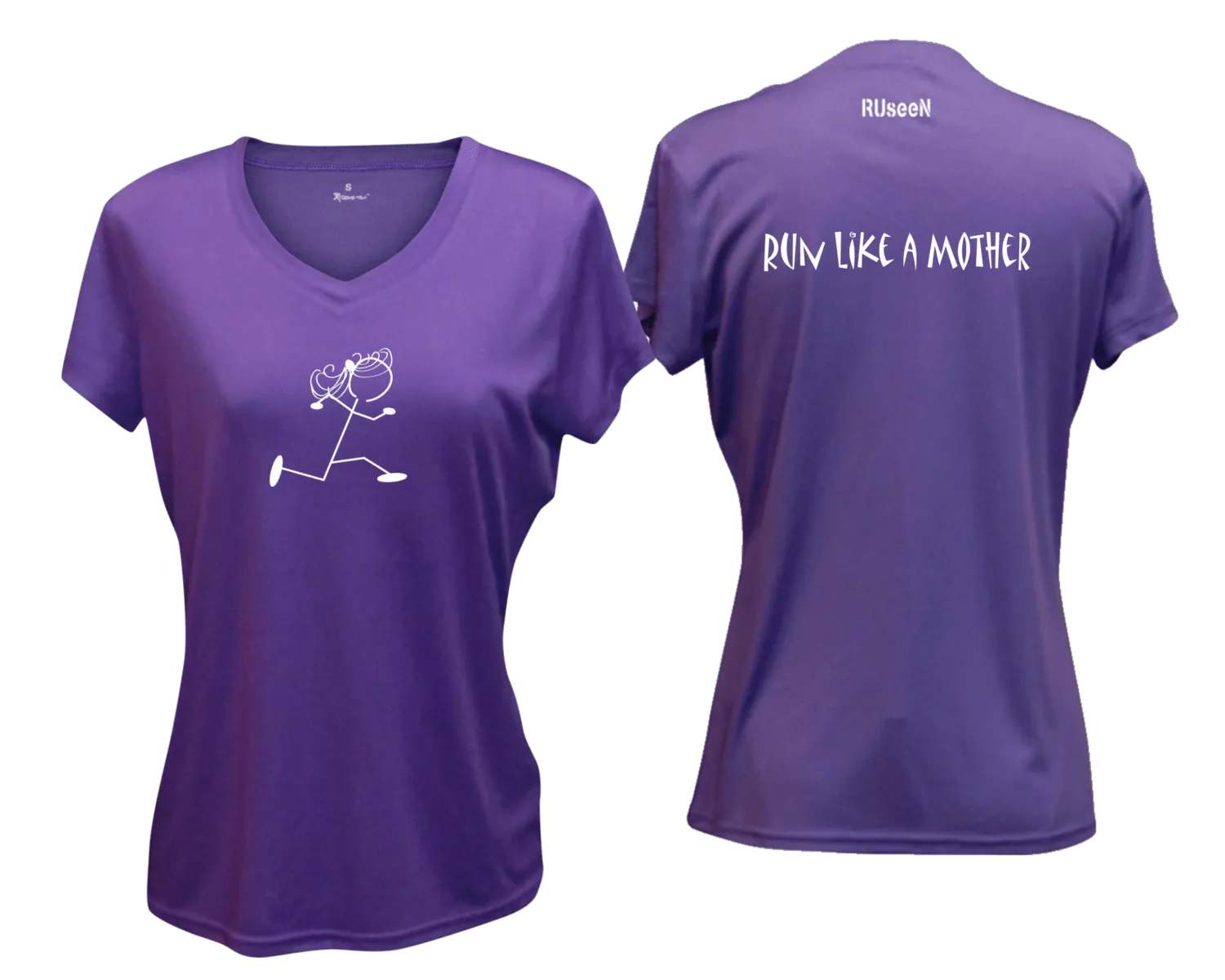 Women's Reflective Short Sleeve Shirt - Run Like a Mother