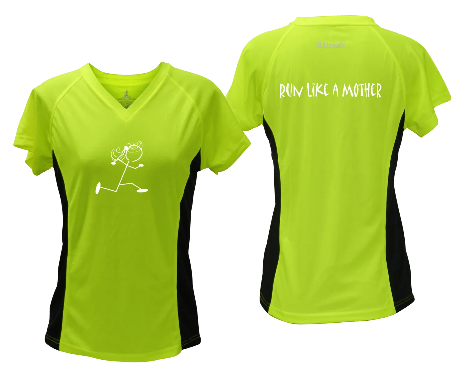 Women's Reflective Short Sleeve Shirt - Run Like a Mother