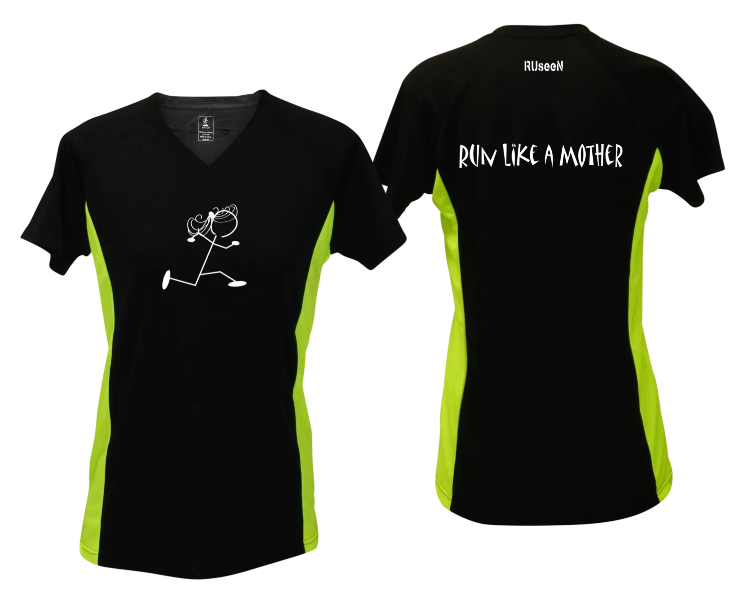 Women's Reflective Short Sleeve Shirt - Run Like a Mother