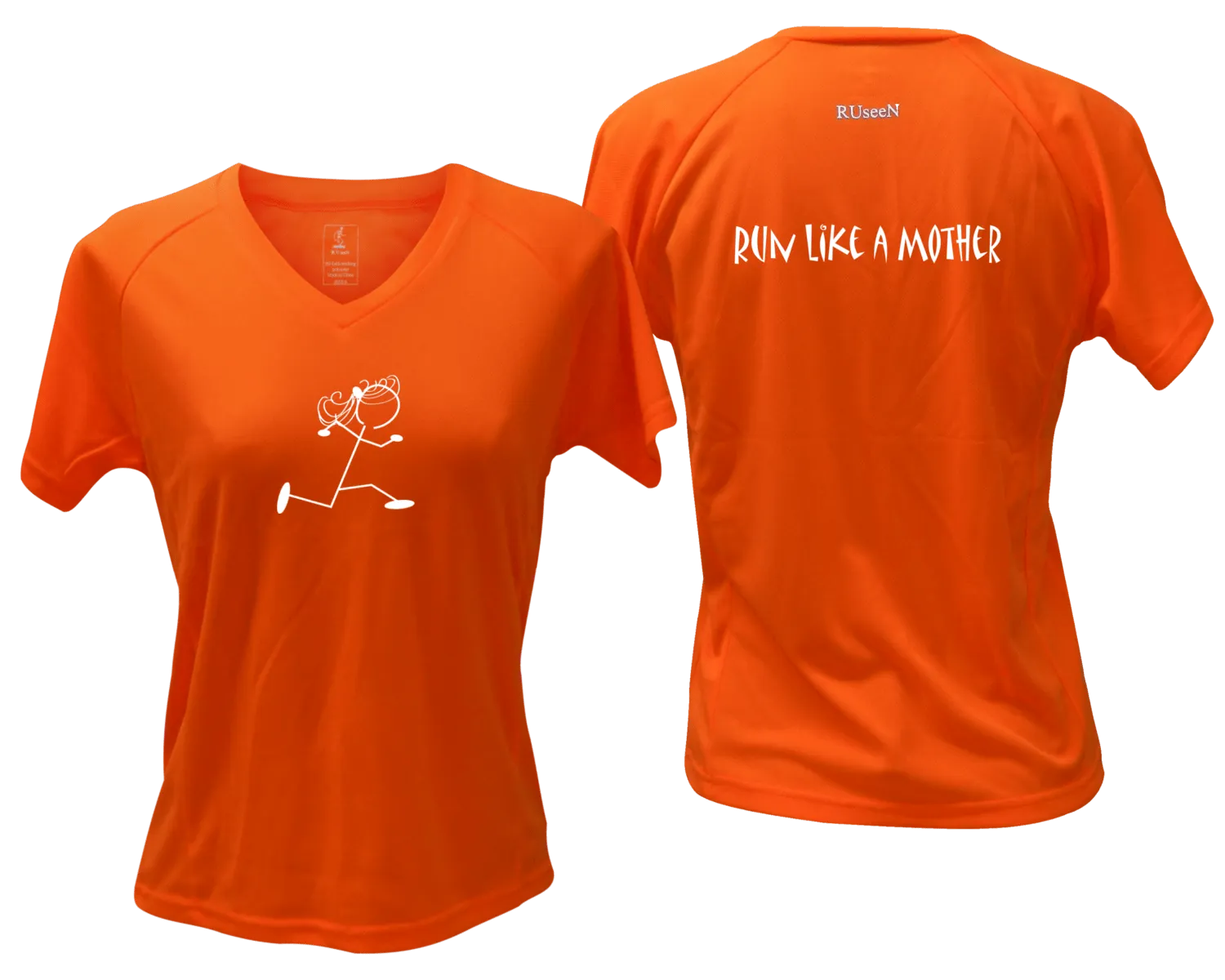 Women's Reflective Short Sleeve Shirt - Run Like a Mother