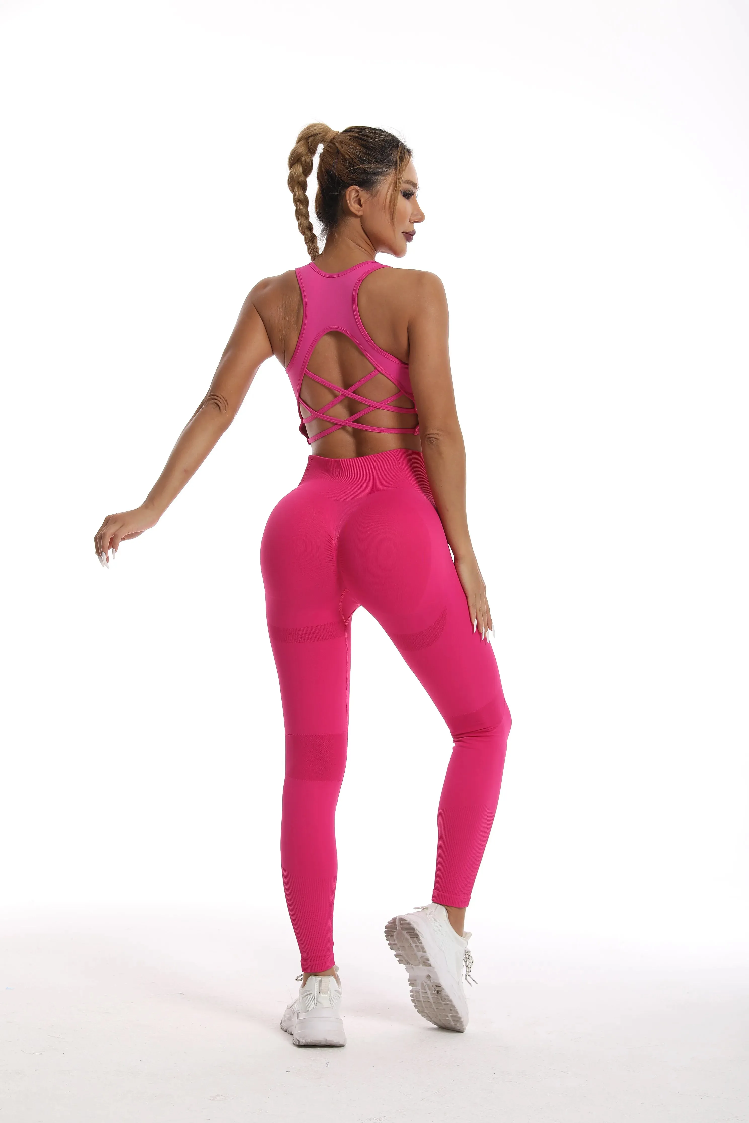 Women's tracksuit Fitness Yoga Sets Sportswear Workout Sports Bra High Waist Leggings Gym Clothing Seamless Sports Suits