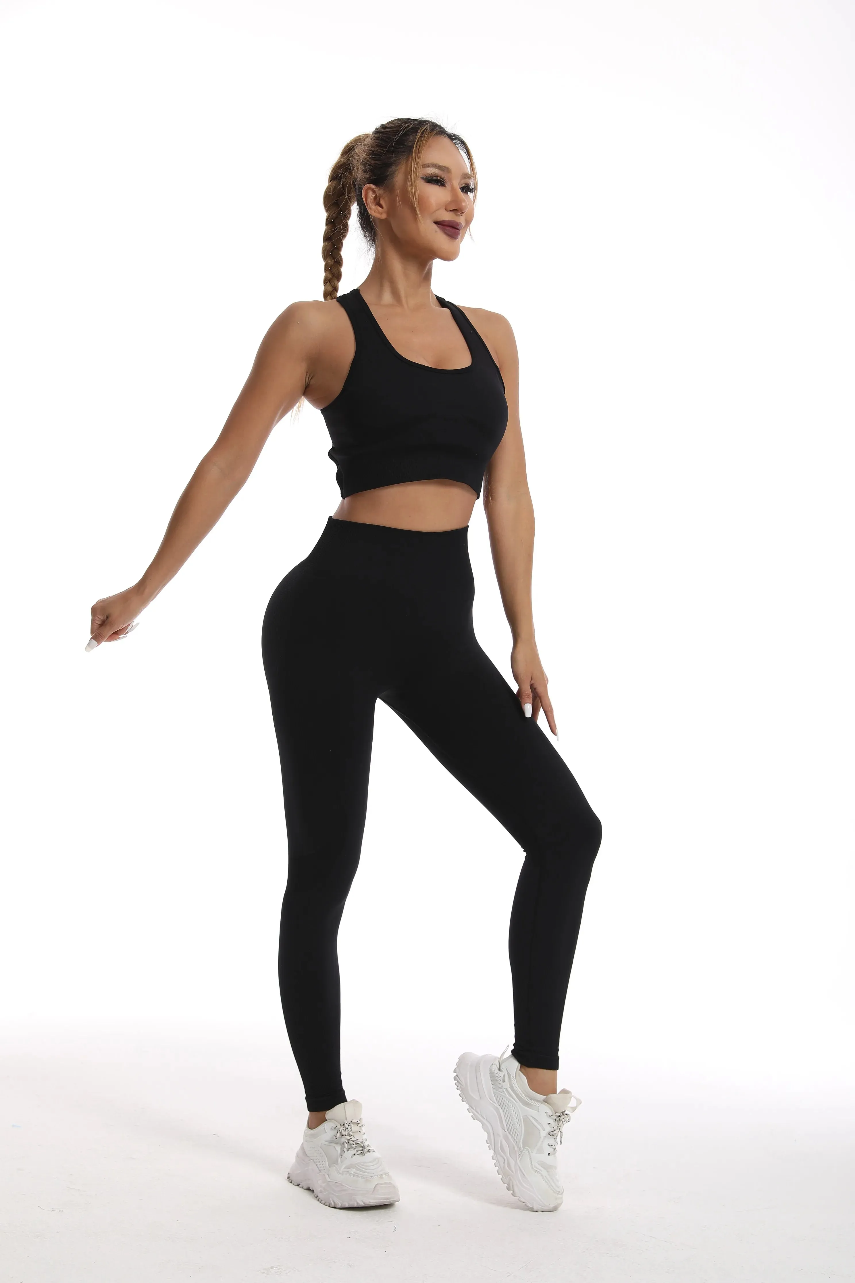 Women's tracksuit Fitness Yoga Sets Sportswear Workout Sports Bra High Waist Leggings Gym Clothing Seamless Sports Suits